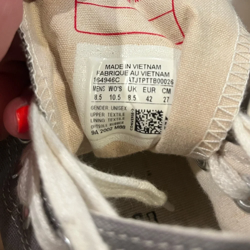 Chuck Taylor Converse All Star Grey Canvas - Picture 7 of 12